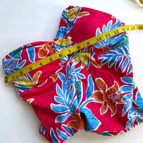 One Piece Swimsuit One Shoulder Sunsets Tiger Lily Ginger MEDIUM - Picture 9 of 9